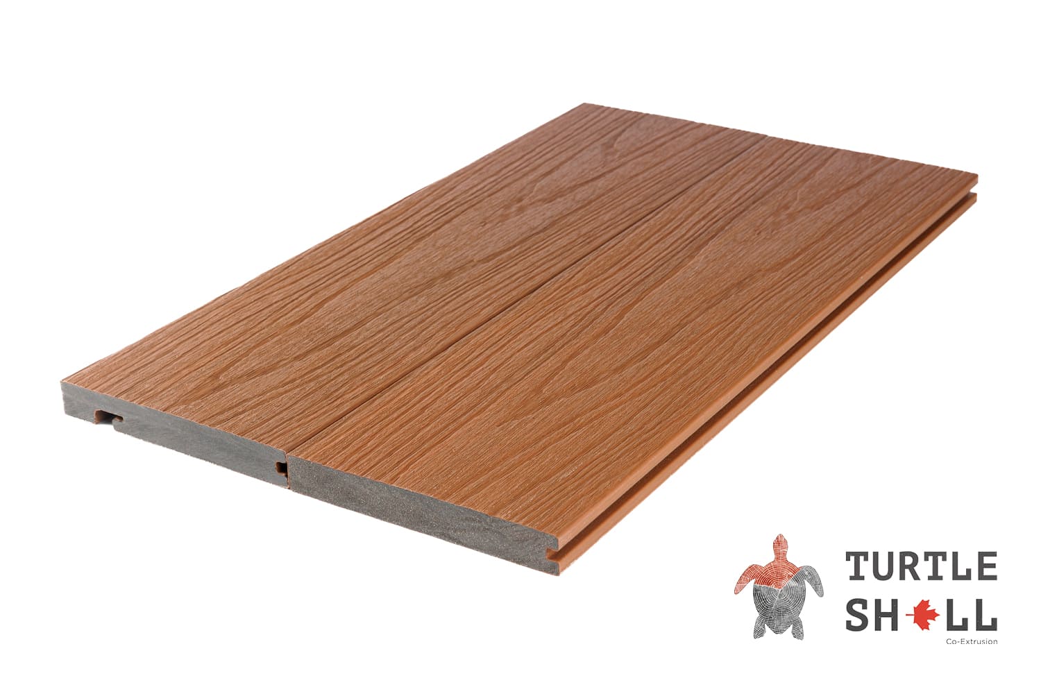 Завершающая доска Turtle Shell Bullnose, Thai Teak, Co-Extrusion